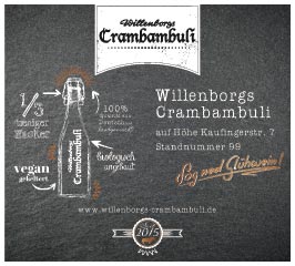 Willenborgs Crambambuli auf dem Münchner Christkindlmarkt - mit rund 25 Prozent weniger Zucker als in Glühwein & Co. üblich